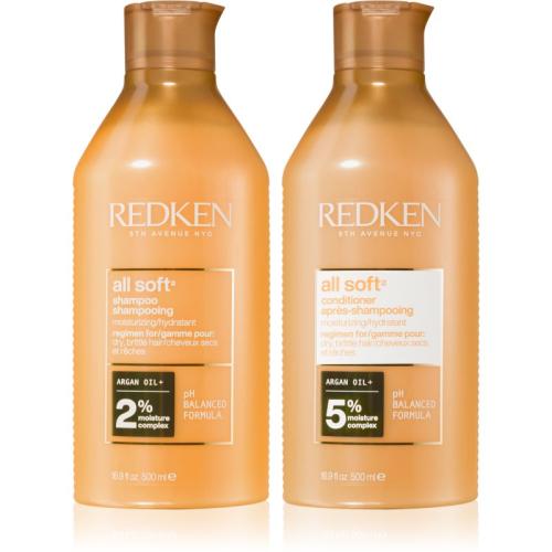 Redken All Soft επωφελής συσκευασία (για ξηρά και εύθραυστα μαλλιά)