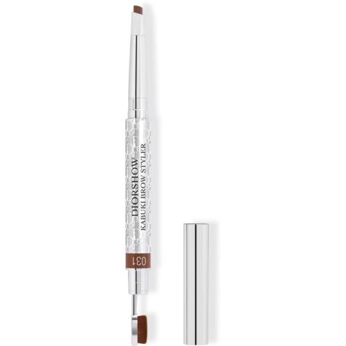 DIOR Diorshow Kabuki Brow Styler μολύβι για τα φρύδια με βούρτσα απόχρωση 031 Light Brown 0,29 γρ