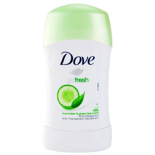 Dove Go Fresh Antiperspirant στερεό αντιιδρωτικό Cucumber & Green Tea 40 ml