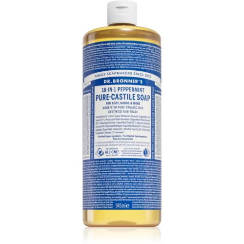 Dr. Bronner’s Peppermint υγρό σαπούνι γενικής χρήσης 945 ml