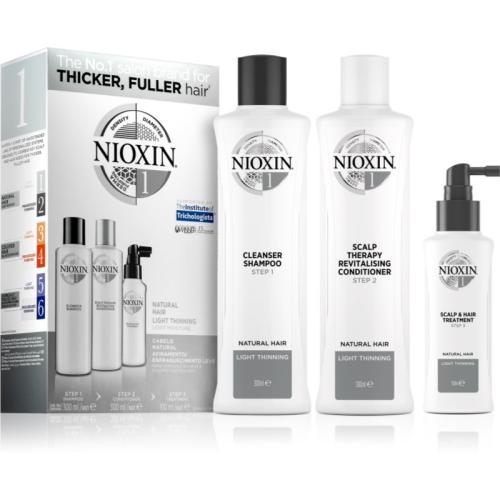 Nioxin System 1 Natural Hair Light Thinning σετ δώρου για εύθραυστα και ταλαιπωρημένα μαλλιά