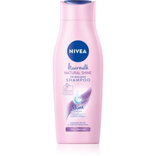 Nivea Hairmilk Natural Shine περιποιητικό σαμπουάν 400 μλ