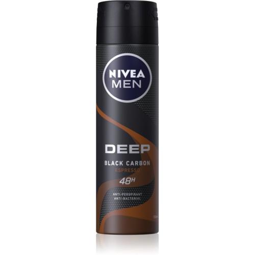 Nivea Men Deep αντιιδρωτικό σε σπρέι για άντρες Black Carbon Espresso 150 μλ
