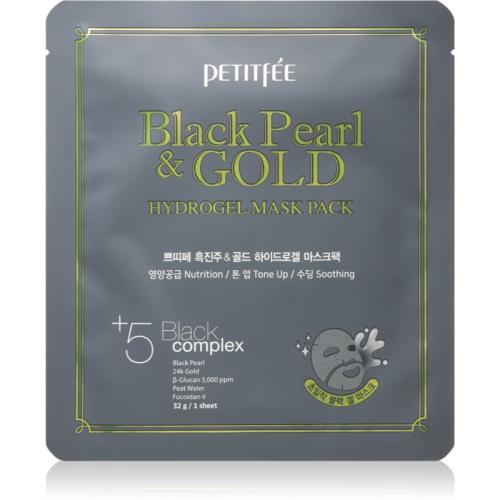 Petitfée Black Pearl & Gold εντατική μάσκα υδρογέλης με χρυσό 24 καρατίων 32 γρ