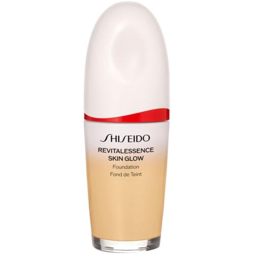 Shiseido Revitalessence Skin Glow Foundation ελαφρύ μακιγιάζ με λαμπρυντική επίδραση SPF 30 απόχρωση Sand 30 ml