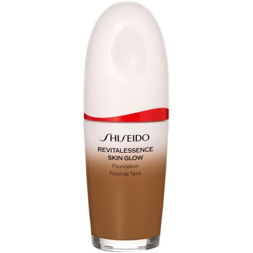Shiseido Revitalessence Skin Glow Foundation ελαφρύ μακιγιάζ με λαμπρυντική επίδραση SPF 30 απόχρωση Suede 30 ml