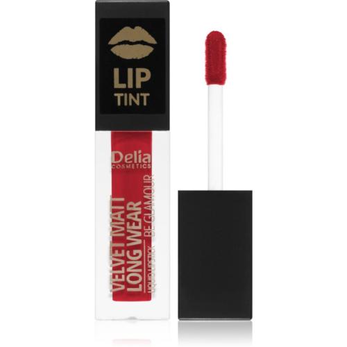 Delia Cosmetics Lip Tint ματ υγρό κραγιόν απόχρωση 015 Lucky Red 5 ml
