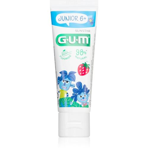G.U.M Junior 6+ οδοντικό τζελ για τα παιδιά γεύση Strawberry 50 μλ