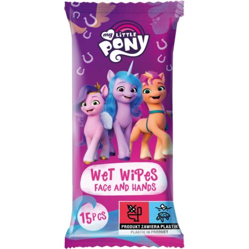 My Little Pony Wet Wipes υγρά μαντηλάκια καθαρισμού για παιδιά 15 τμχ