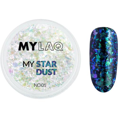 MYLAQ My Star Dust αστραφτερά στολίδια Για τα νύχια απόχρωση 01 0,2 γρ