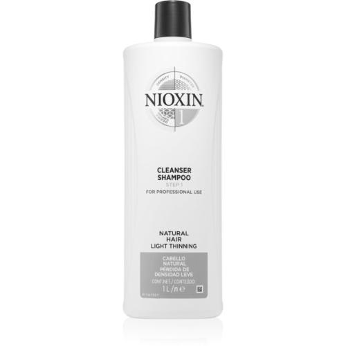 Nioxin System 1 Cleanser Shampoo καθαριστικό σαμπουάν για λεπτά εως κανονικά μαλλιά 1000 ml