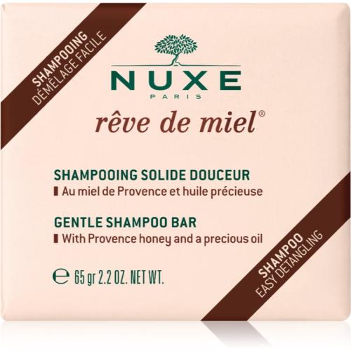 Nuxe Rêve de Miel Σαμπουάν σε μορφή μπάρας Για λάμψη και απαλότητα μαλλιών 65 γρ