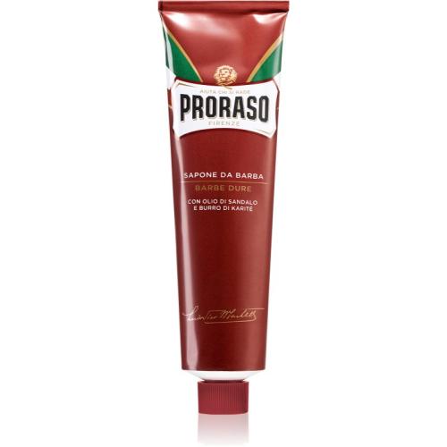 Proraso Red σαπούνι ξυρίσματος για σκληρά γένια σε σωλήνα 150 μλ