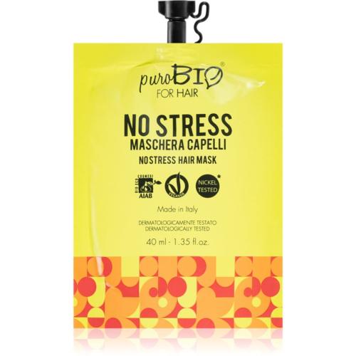 puroBIO Cosmetics No Stress αναζωογονητική μάσκα για τα μαλλιά 40 μλ