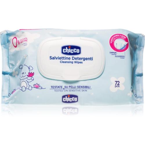 Chicco Cleansing Wipes Blue παιδικά απαλά υγρομάντηλα 72 τμχ