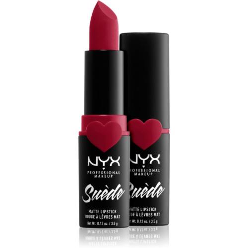 NYX Professional Makeup Suede Matte Lipstick ματ κραγιόν απόχρωση 09 Spicy 3.5 γρ