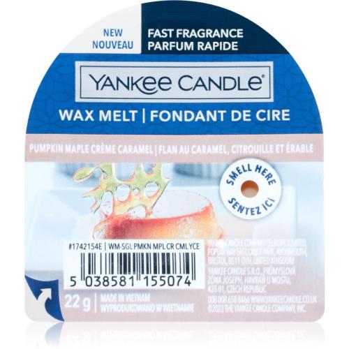 Yankee Candle Pumpkin Maple Crème Caramel κερί για αρωματική λάμπα Signature 22 γρ