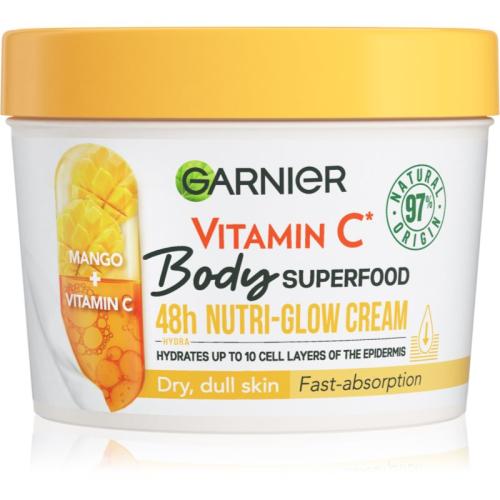 Garnier Body SuperFood Λαμπρυντική κρέμα σώματος με βιταμίνη C 380 ml