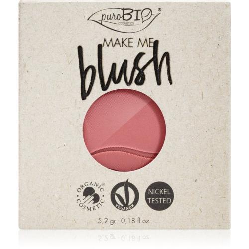 puroBIO Cosmetics Long-lasting Blush Refill μακράς διαρκείας ρουζ γέμιση 5,2 γρ