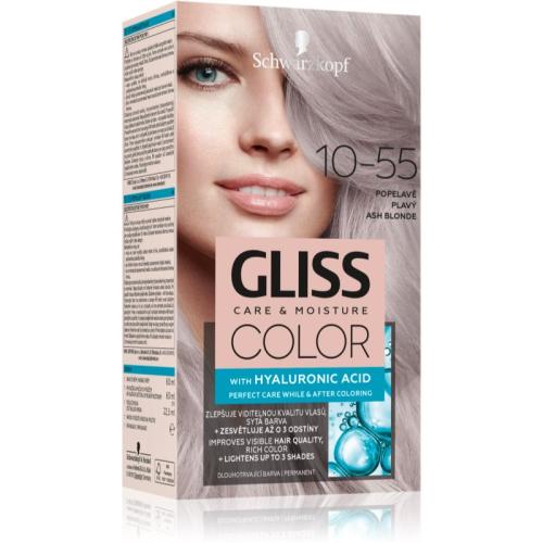 Schwarzkopf Gliss Color μόνιμη βαφή μαλλιών απόχρωση 10-55 Ash Blond
