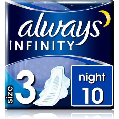 Always Infinity Night Size 3 σερβιέτες νύχτας 10 τμχ