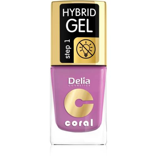Delia Cosmetics Coral Nail Enamel Hybrid Gel τζελ βερνίκι νυχιών απόχρωση 05 11 ml