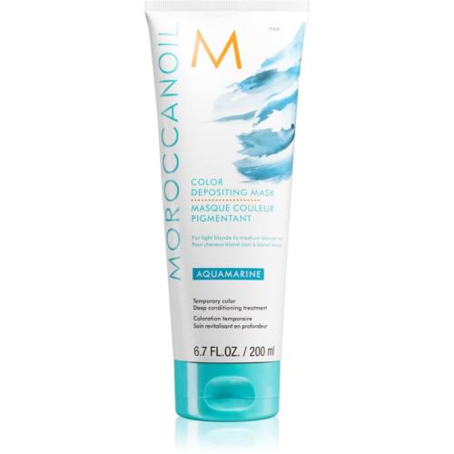 Moroccanoil Color Depositing απαλή θρεπτική μάσκα χωρίς μόνιμες χρωστικές ουσίες Aquamarine 200 ml