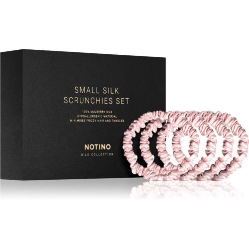 Notino Silk Collection Small Scrunchie Set σετ μεταξωτά λαστιχάκια για τα μαλλιά Pink απόχρωση