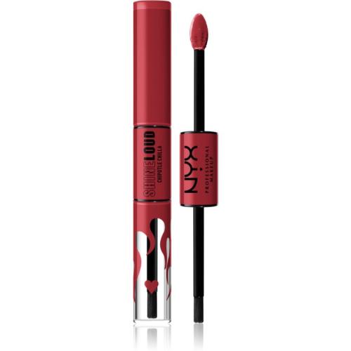 NYX Professional Makeup Shine Loud High Shine Lip Color υγρό κραγιόν με υψηλή λάμψη απόχρωση 34 Rebel In Red Serrano 6,5 μλ