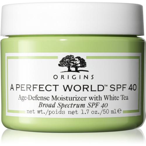 Origins A Perfect World™ SPF 40 Age-Defense Moisturizer With White Tea ενυδατική κρέμα ημέρας SPF 40 50 ml