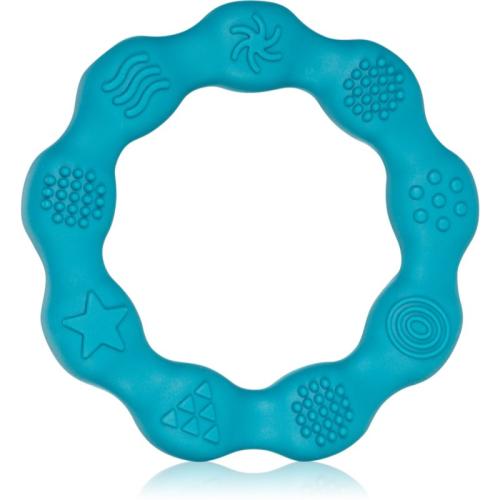 BabyOno Be Active Silicone Teether Ring μασητικό Blue 1 τμχ