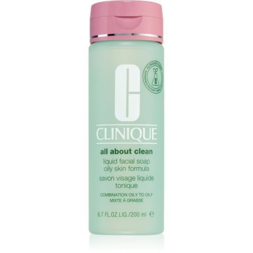 Clinique Liquid Facial Soap Oily Skin Formula υγρό σαπούνι για μικτή και λιπαρή επιδερμίδα 200 ml