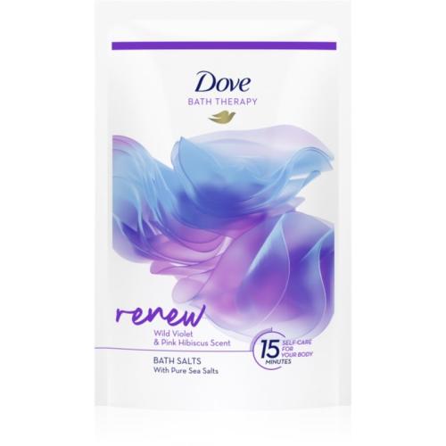 Dove Bath Therapy Renew άλατα μπάνιου Wild Violet & Pink Hibiscus 400 γρ