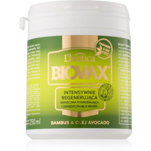 L’biotica Biovax Bamboo & Avocado Oil αναγεννητική μάσκα για τα μαλλιά 250 μλ