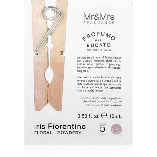 Mr & Mrs Fragrance Laundry Iris Fiorentino συμπυκνωμένο άρωμα για πλυντήρια ρούχων 15 μλ