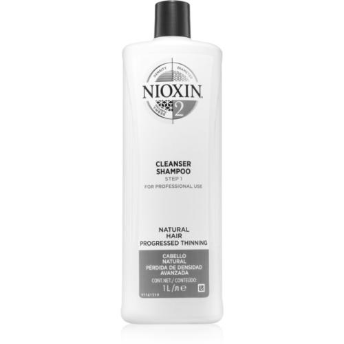 Nioxin System 2 Cleanser Shampoo καθαριστικό σαμπουάν για λεπτά εως κανονικά μαλλιά 1000 ml