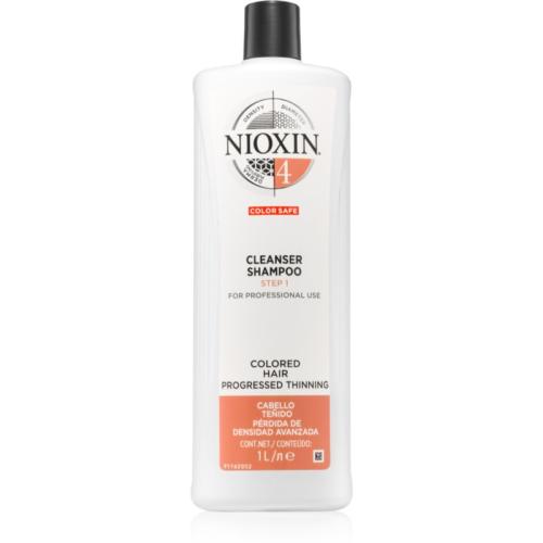 Nioxin System 4 Color Safe απαλό σαμπουάν για βαμμένα και κατεστραμμένα μαλλιά 1000 ml