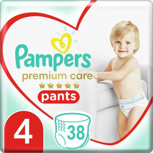 Pampers Premium Care Pants Maxi Size 4 πάνα - βρακάκι μιας χρήσης 9-15 kg 38 τμχ