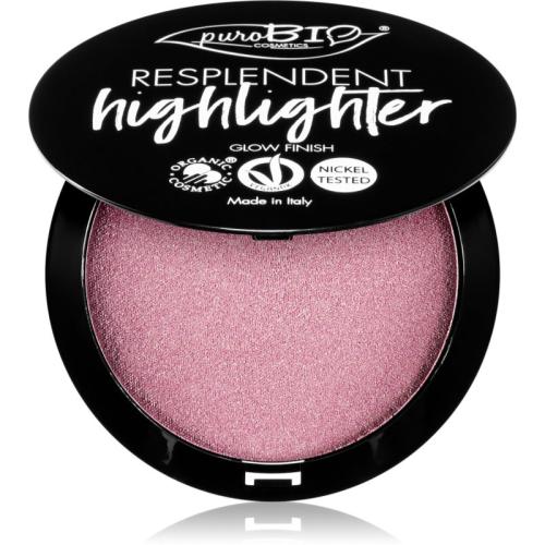 puroBIO Cosmetics Resplendent Highlighter κρεμώδες λαμπρυντικό απόχρωση 02 Pink 9 γρ