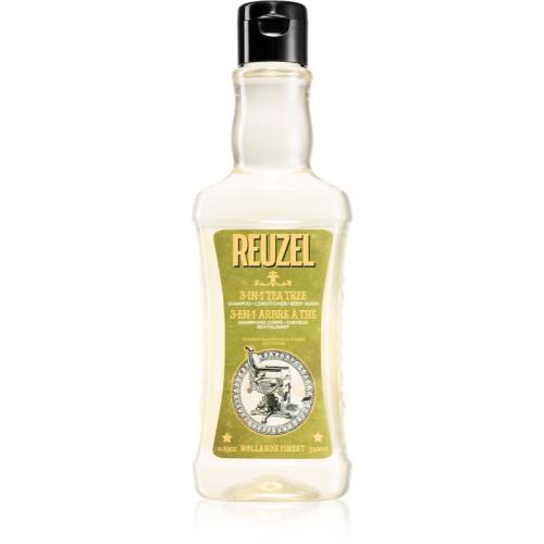 Reuzel Tea Tree 3 σε 1 σαμπουάν, μαλακτικό και τζελ για ντους για άντρες 350 ml