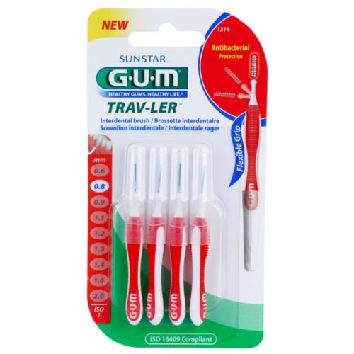 G.U.M Trav-Ler μεσοδόντια βουρτσάκια 0,8 mm 4 τμχ