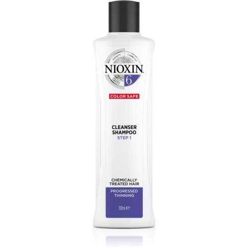 Nioxin System 6 Color Safe Cleanser Shampoo καθαριστικό σαμπουάν για χημικά επεξεργασμένα μαλλιά 300 ml