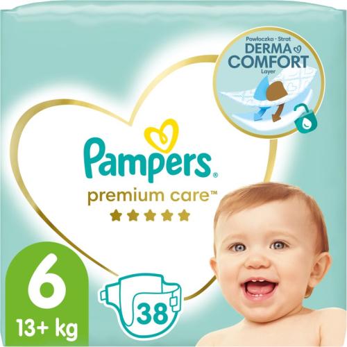Pampers Premium Care Size 6 πάνες μίας χρήσης 13+ kg 38 τμχ