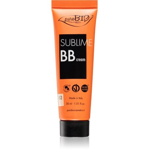 puroBIO Cosmetics Sublime BB Cream ενυδατική ΒΒ κρέμα απόχρωση 02 30 μλ