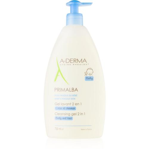 A-Derma Primalba Baby τζελ πλυσίματος για σώμα και μαλλιά για παιδιά 750 ml