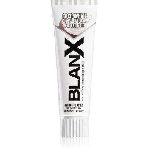 BlanX White Detox Coconut λευκαντική οδοντόκρεμα με έλαιο ινδοκάρυδου 75 μλ