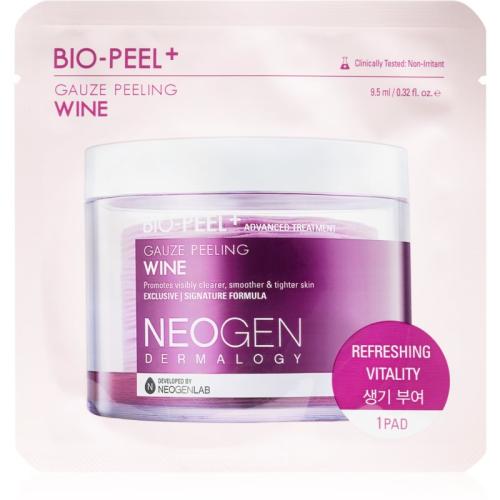 Neogen Dermalogy Bio-Peel+ Gauze Peeling Wine απολεπιστικά ταμπόν προσώπου για την ελαχιστοποίηση των πόρων 8 τμχ