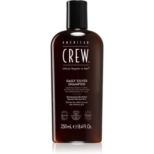 American Crew Daily Silver Shampoo σαμπουάν για λευκά και γκρίζα μαλλιά 250 μλ