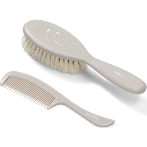 BabyOno Take Care Hairbrush and Comb Σετ Gray (για παιδιά από τη γέννηση)