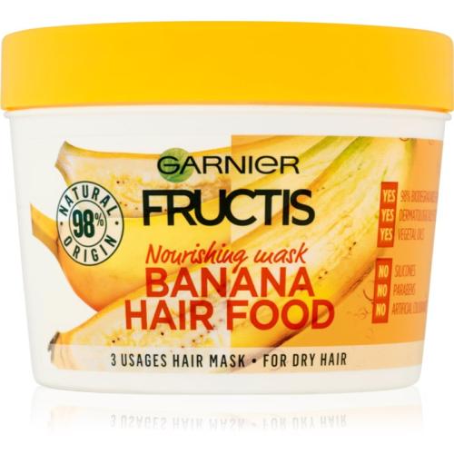 Garnier Fructis Banana Hair Food Θρεπτική μάσκα για ξηρά μαλλιά 390 μλ